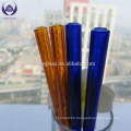 China's largest supplier Colored heat resistance glass pipe 3.3 Borosilicate Clear Glass Straw w